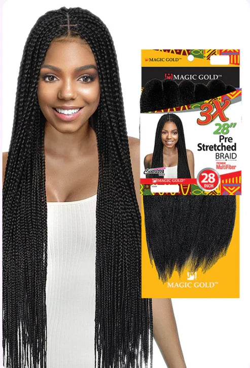 Magic Gold 3X Yaki Pre-Stretched Braid 28"