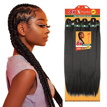 X-Pression Prestretched Braids-8X Braid 58"