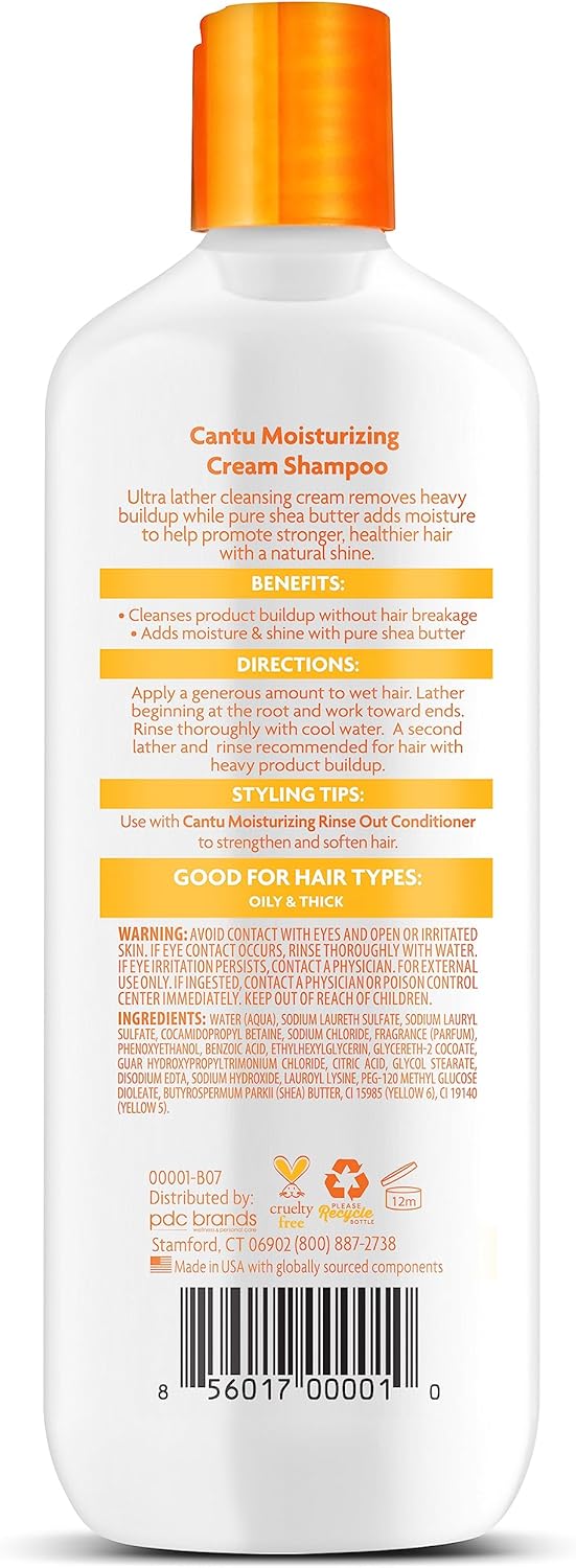 Cantu Moisturizing Cream Shampoo 400mL 13.5 oz