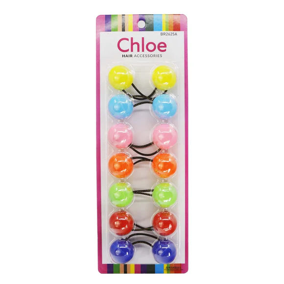CHLOE Hair Accessories white ball hair Tie BR2630W