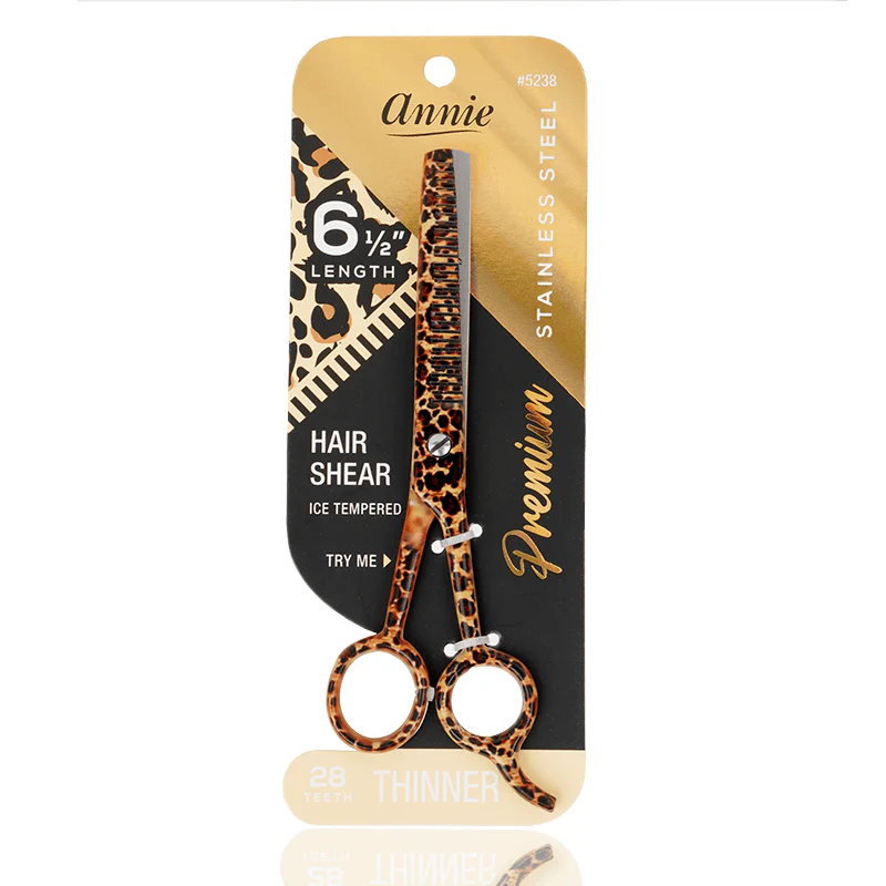 ANNIE Premium Stainless Steel Straight Hair Shears 28 teeth thinner