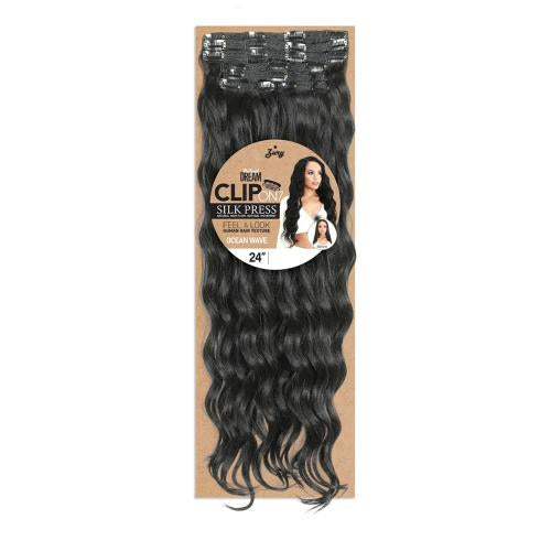 Zury Silk Pressed Natural Dream Clip-On 7-PCS Ocean wave 24"