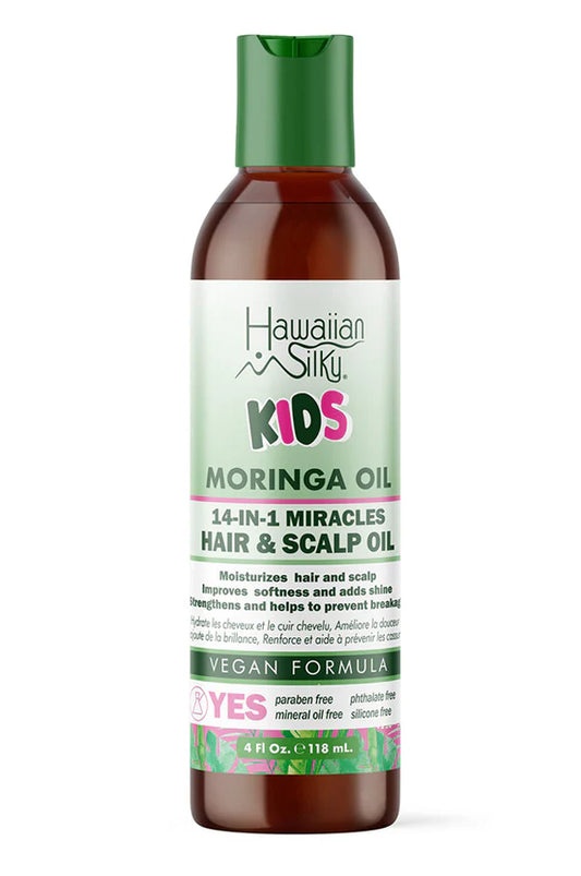 HAWAIIAN SILKY KIDS Moringa oil 14 in 1 Miracle Hair and Scalp Oil 4 oz