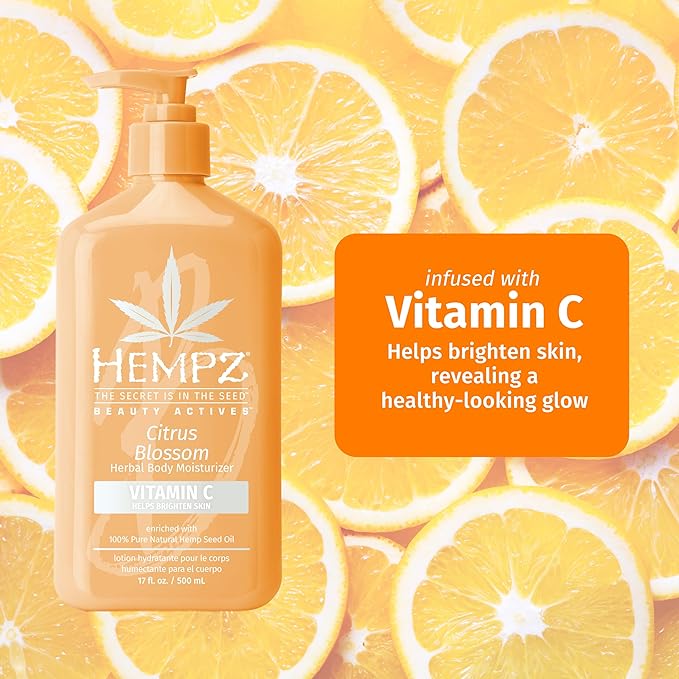 HEMPZ Body Lotion - Citrus Blossom Limited Edition Daily Moisturizing Cream 500ml