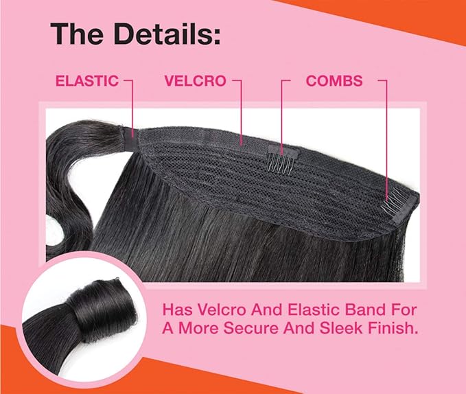 Sensationnel Instant Pony Wrap - STRAIGHT 30"