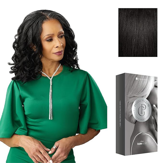 Sensationnel Platinum Glow 13X6 Wig - Coraline Lacefrontal Glueless HH blend Preplucked Hairline
