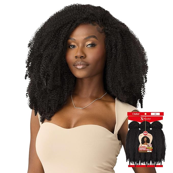 Outre X-Pression 3X Twisted Up - Springy Type 4 Kinky Bulk 34"