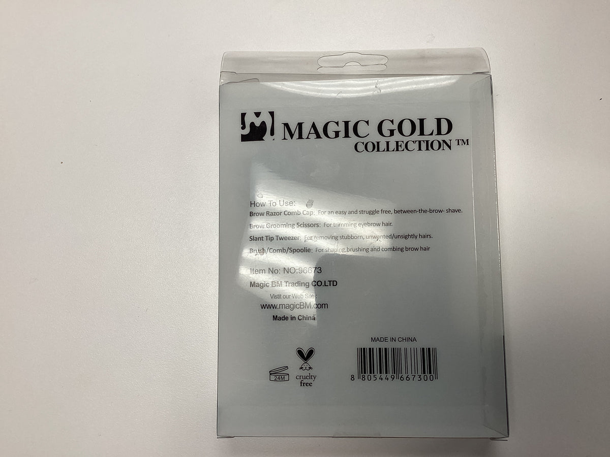 Magic Gold Brow Kit Luxury 4pcs Tool Set (NO:96673)