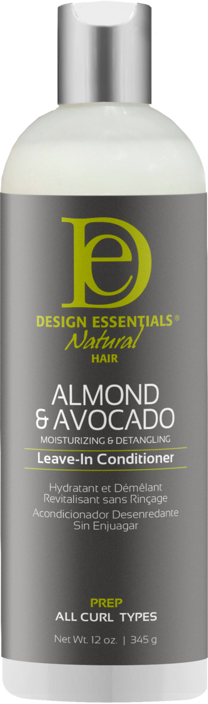 DESIGN ESSENTIALS Almond & Avocado Detangling Leave-In Conditioner