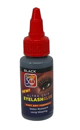 Salon Pro Eyelash Glue, Black, 1 oz, 30 Second Bond
