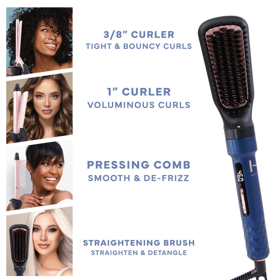 ANNIE Hot & Hotter 4 in 1 Ceramic lonic Digital Interchangeable Hair Styler