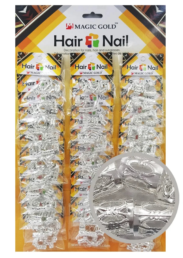 Magic Gold Braid Ring Hair & Nail Ring Bead