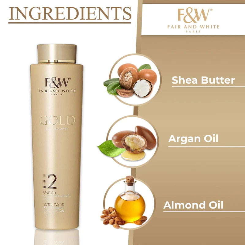 FAIR & WHITE Gold 2 Revitalizing  Lotion - 500ml