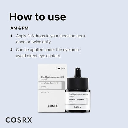 CosRx, The Hyaluronic Acid 3 Serum, 0.67 fl. oz. (20 ml)
