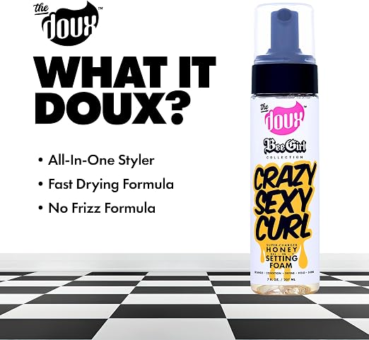 The Doux Bee Girl Crazy Sexy Curl Honey Setting Foam 7oz