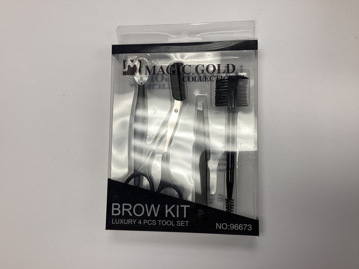 Magic Gold Brow Kit Luxury 4pcs Tool Set (NO:96673)