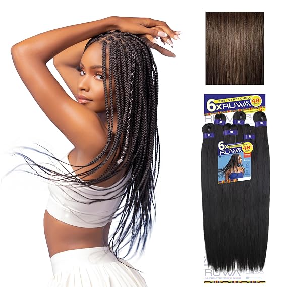Sensationnel 6X Ruwa Prestretched Braiding Hair-24"