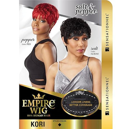 Sensationnel Empire human hair wig - salt and pepper Empire wig Kori