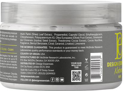 DESIGN ESSENTIALS Almond & Avocado Wash Day Deep Moisture Masque (12oz)