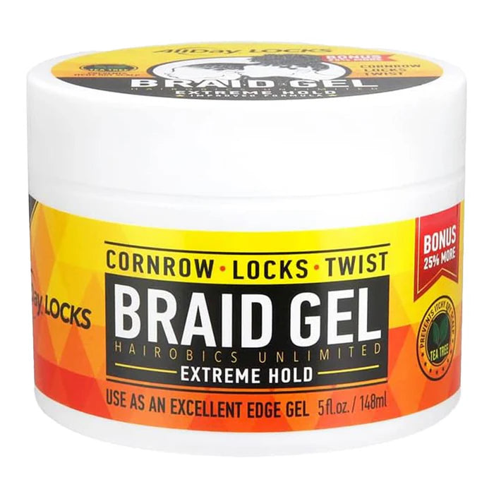 All Day Locks Braid Gel - Extreme Hold 5oz