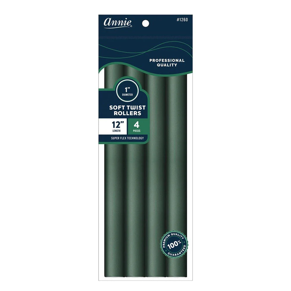 Annie Soft Twist Rollers (12inch) 1"