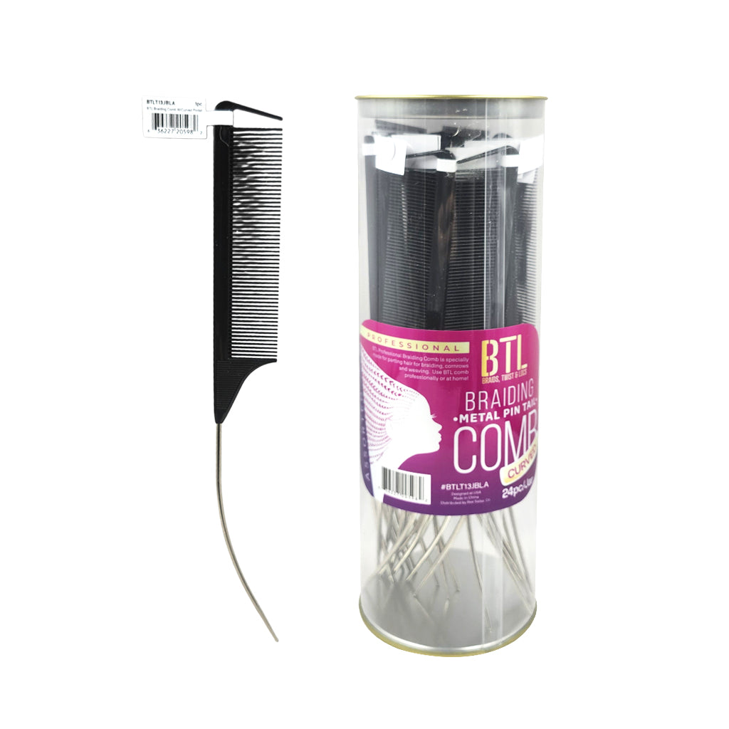 BTL Braiding Metal Pin Tail Comb