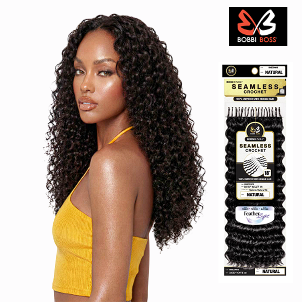 BOBBI BOSS Seamless feather Crochet Deep Wave 18"