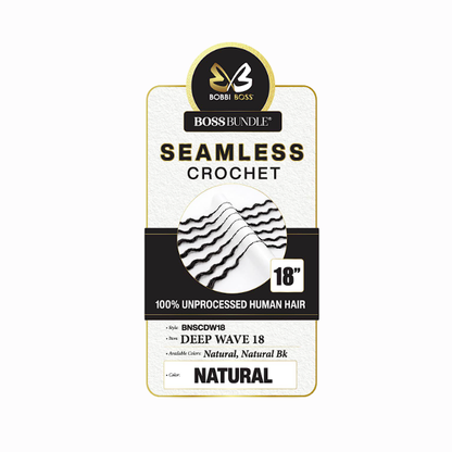 BOBBI BOSS Seamless feather Crochet Deep Wave 18"