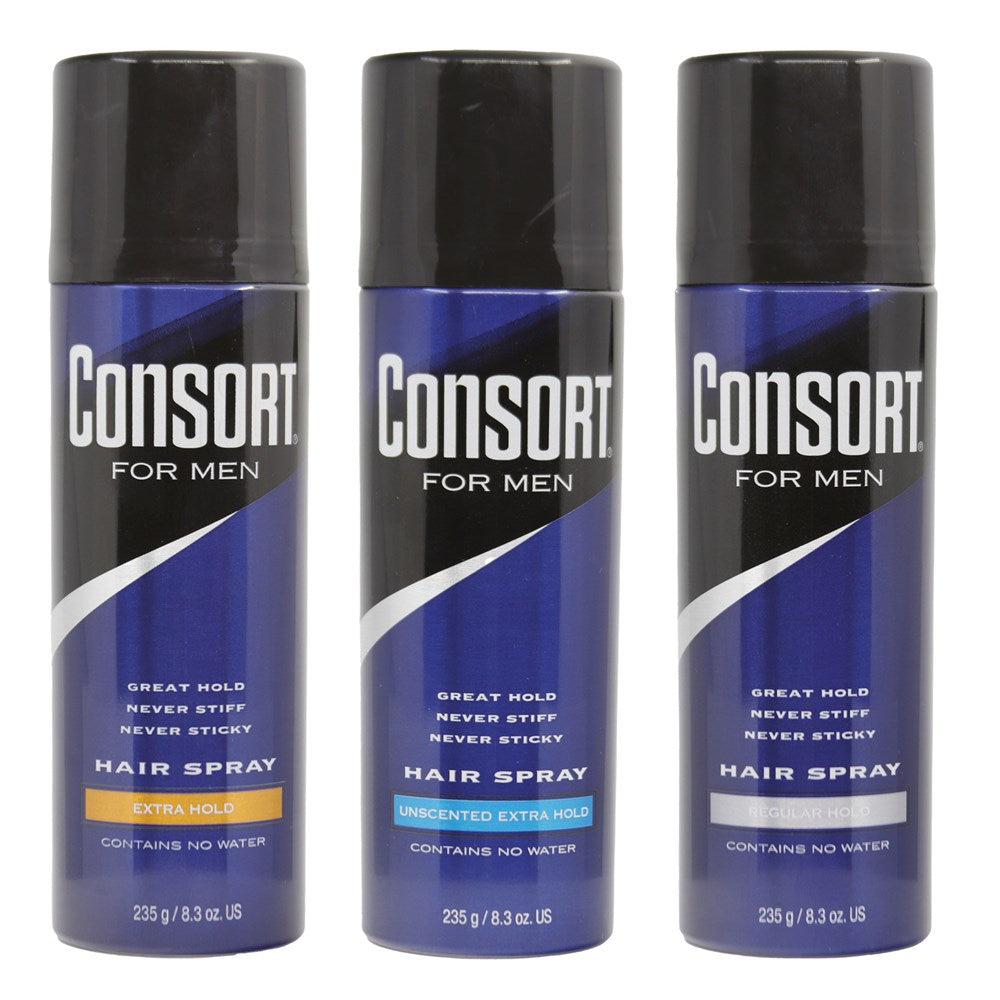CONSORT For Men Hair Spray (8.3oz) Extra Hold