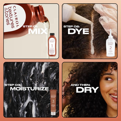 TEXTURES & TONES Permanent Moisture Rich  Hair Color Kit