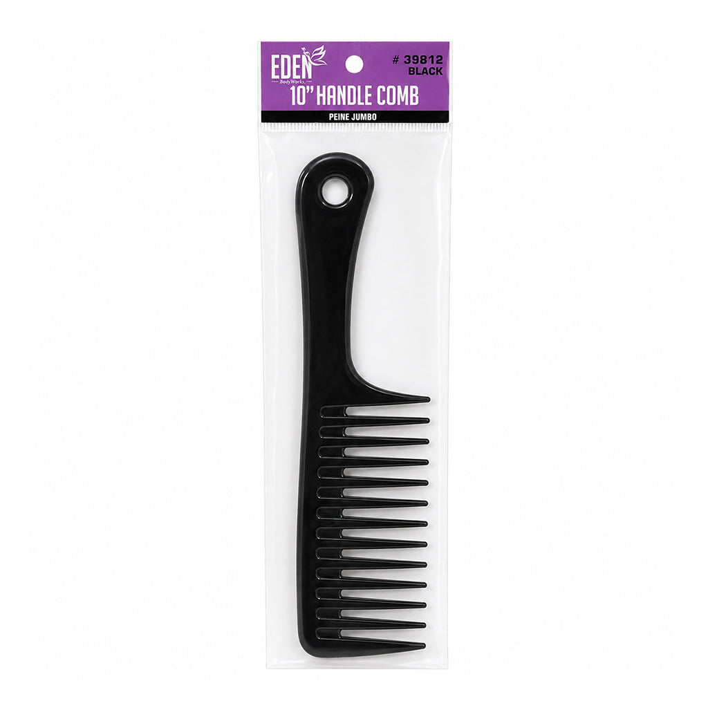Eden 10" Hanndle Comb -Black