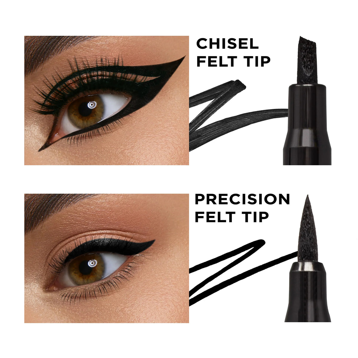 LA Girl Sunset Daze  Line + Wing It Dual Ended Liquid Eyeliner Black