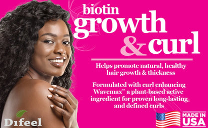 Difeel Growth & Curl Biotin hair Mask 12oz
