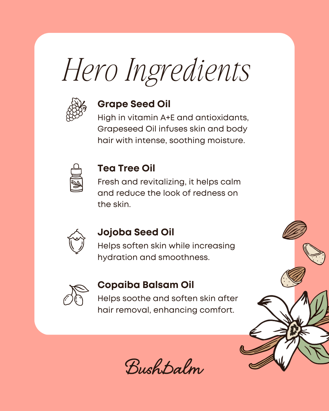 BUSHBALM INGROWN HAIR OIL [Summer Vacay] 30ml