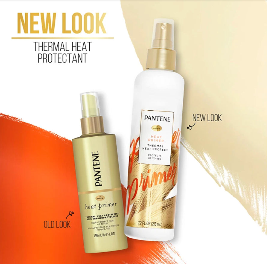 PANTENE pro~v HEAT PRIMER 215ml   7.2 oz {NEW LOOK}