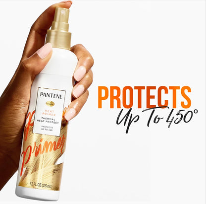 PANTENE pro~v HEAT PRIMER 215ml   7.2 oz {NEW LOOK}