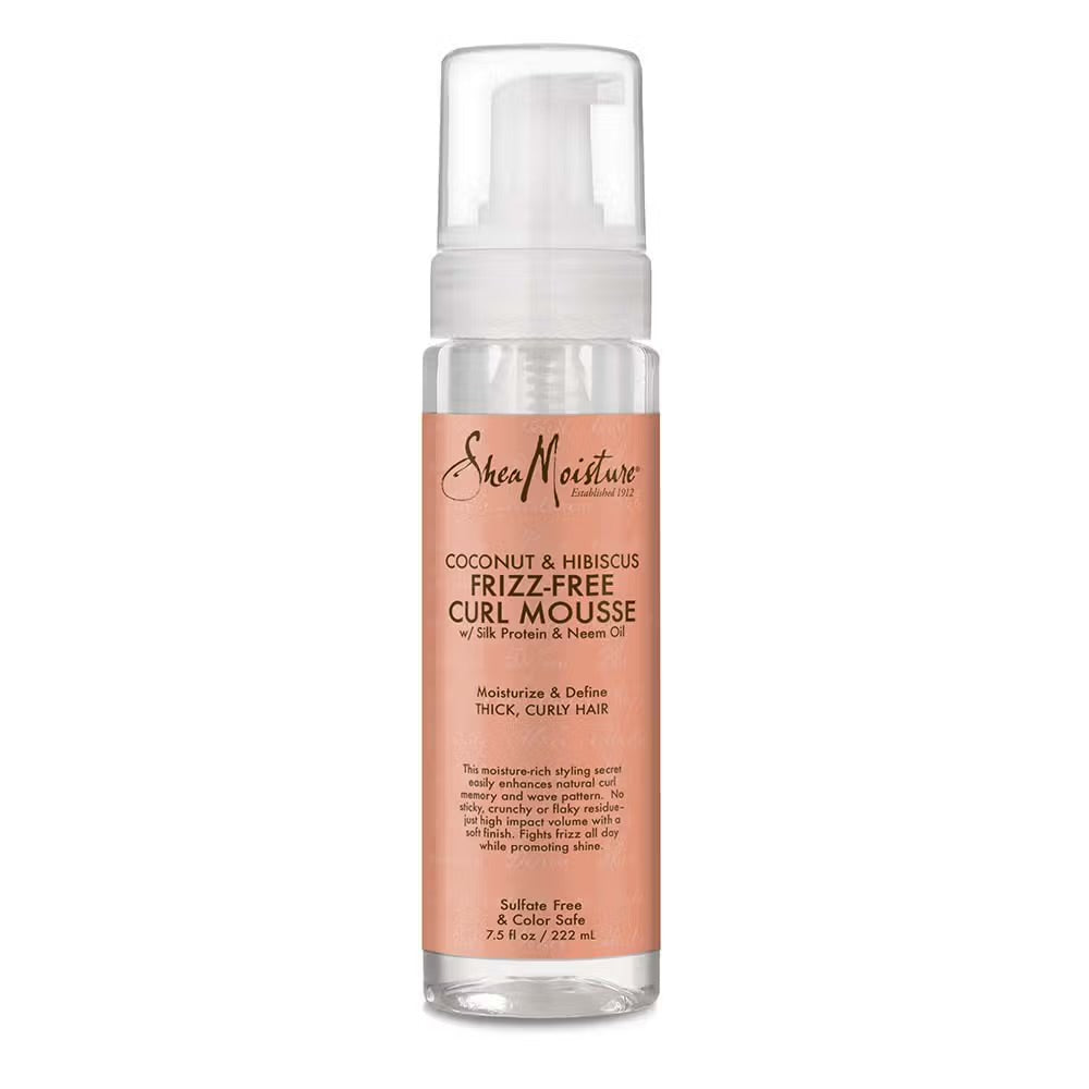 SHEA MOISTURE COCONUT & HIBISCUS FRIZZ FREE CURL MOUSSE   222ml