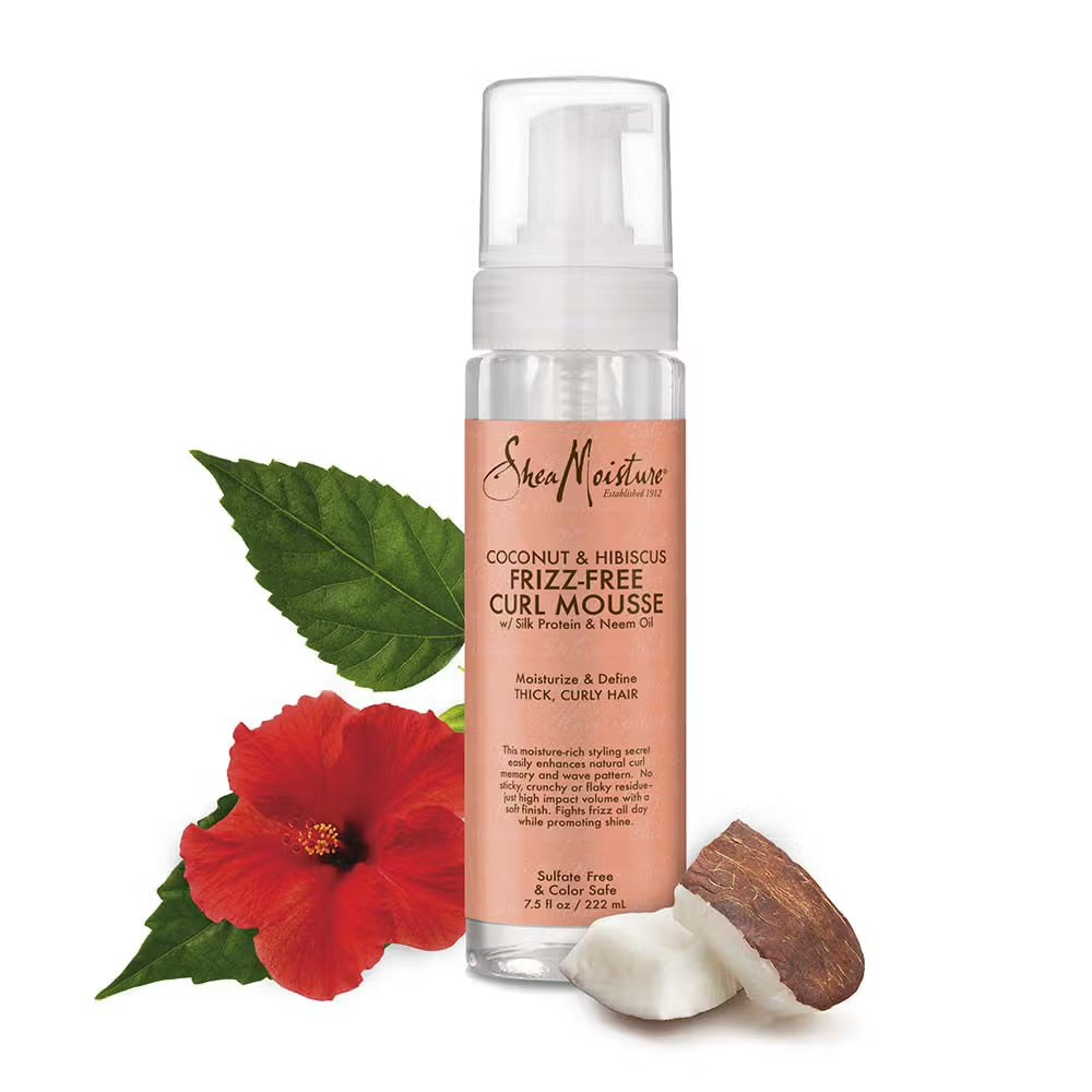 SHEA MOISTURE COCONUT & HIBISCUS FRIZZ FREE CURL MOUSSE   222ml
