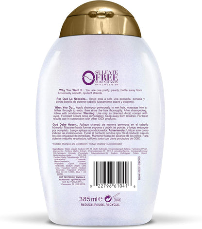 OGX SMOOTHING LIQUID PEARL SHAMPOO    385ml  13 oz