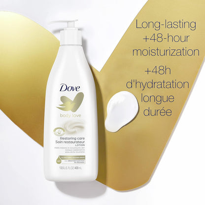 DOVE body love restoring care lotion   400ml  13.5 oz