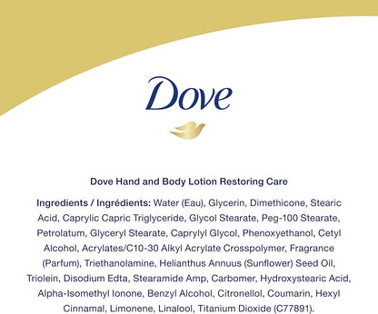 DOVE body love restoring care lotion   400ml  13.5 oz