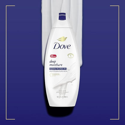 DOVE deep moisture body wash + Bonus Dove hand cream 650+88.5 ml  22+3  oz