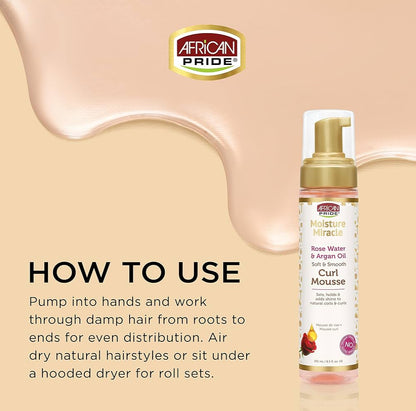 AFRICAN PRIDE Moisture Miracle Curl Mousse (8.5oz)