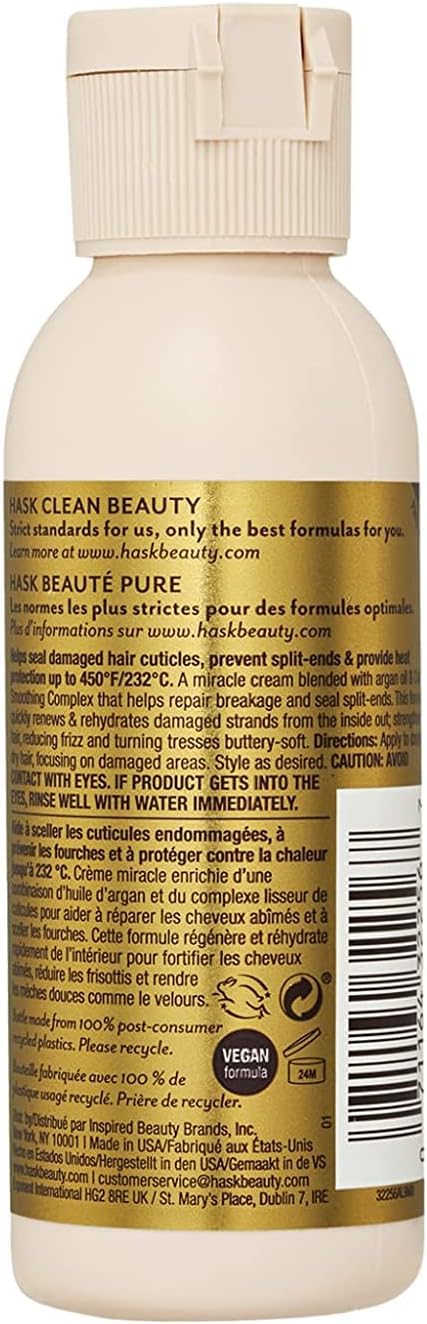 HASK Argan Oil Miracle Damage Repair Cream  60mL  2 oz