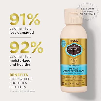 HASK Argan Oil Miracle Damage Repair Cream  60mL  2 oz