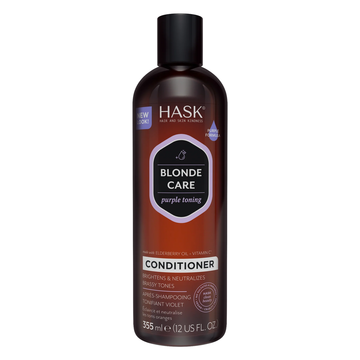 HASK Blonde care purple toning conditioner 355mL 12 oz