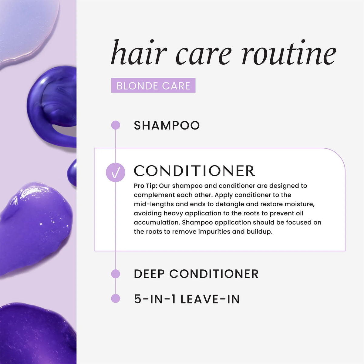 HASK Blonde care purple toning conditioner 355mL 12 oz