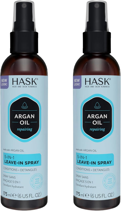 HASK Argan Oil Repairing 5 in 1 Leave-in Spray 175mL 6oz