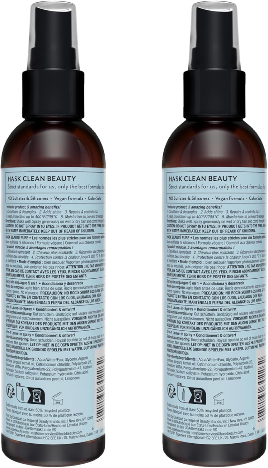 HASK Argan Oil Repairing 5 in 1 Leave-in Spray 175mL 6oz