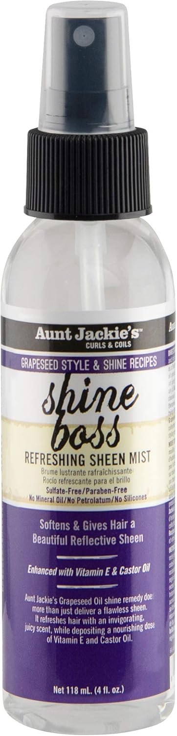 AUNT JACKIE’S  Shine boss Refreshing Sheen Mist  118mL  4 oz